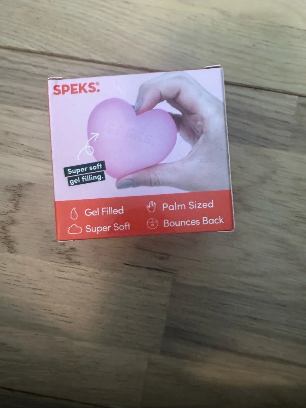 Spek Pink Heart Memory Gel Stress Ball - S